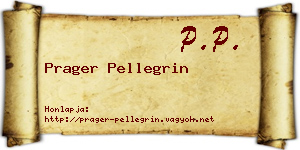 Prager Pellegrin névjegykártya